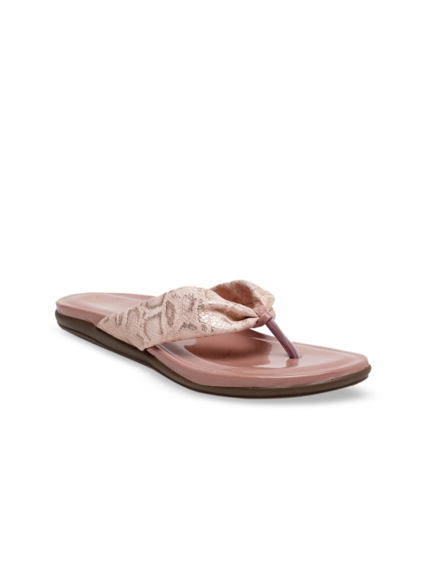 

Butterflies Women Pink Textured PU Open Toe Flats