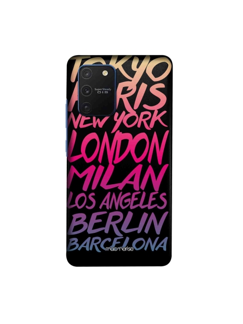 

macmerise Black & Pink Fashion Cities Printed Samsung Galaxy S10 Lite Back Case