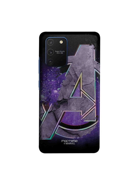 

macmerise Blue & Black Marvel Comics Endgame Logo Samsung Galaxy S10 Lite Back Case