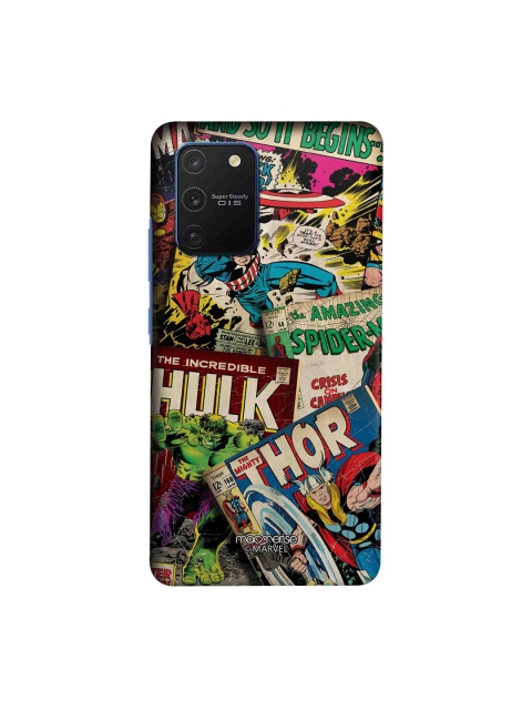 

macmerise Multicoloured Marvel Comics Collection Samsung Galaxy S10 Lite Back Case, Multi