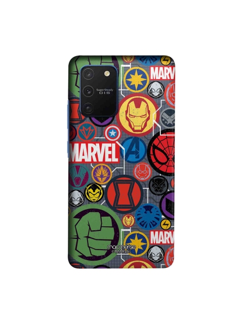

macmerise Multicoloured Marvel Comics Iconic Mashup Samsung Galaxy S10 Lite Back Case, Multi