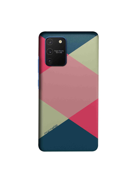 

macmerise Pink & Teal Blue Criss Cross Tealpink Samsung Galaxy S10 Lite Back Case