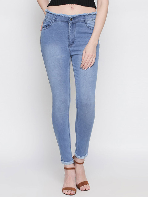 

fungus Women Blue Slim Fit High-Rise Clean Look Stretchable Jeans
