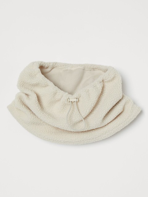 

H&M Women Beige Fleece Tube Scarf