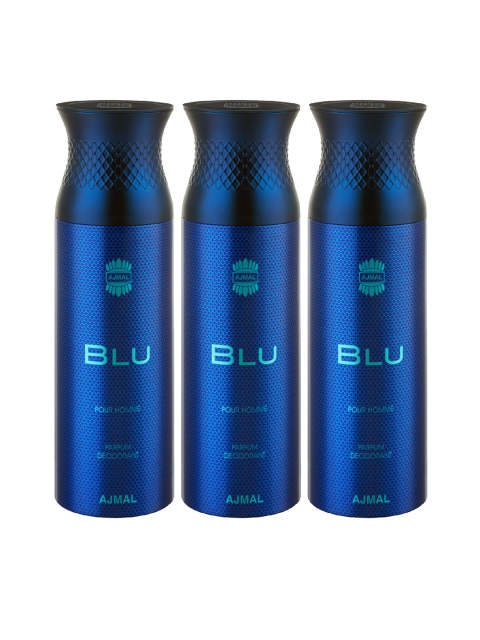 

Ajmal Pack of 3 Deodorants, Blue