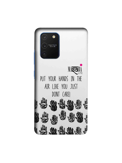 

macmerise White & Black Masaba Hands Up Samsung Galaxy S10 Lite Back Case