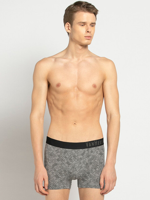 

Van Heusen Men Grey Printed Trunks IHETR1CPT110047