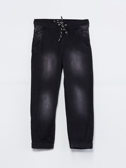 

max Boys Black Slim Fit Mid-Rise Clean Look Stretchable Jeans
