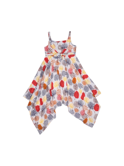 

Doodle Girls Grey Printed Empire Dress