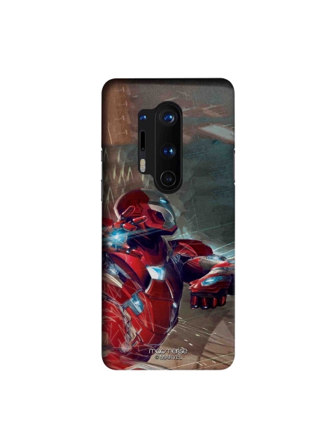 

macmerise Grey & Red Marvel Comics Ironman Attack OnePlus 8 Pro Back Case