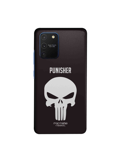 

macmerise Black & White Marvel Comics Punisher Symbol Samsung Galaxy S10 Lite Back Case