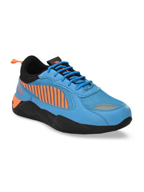

Big Fox Men Blue Suede Running Shoes