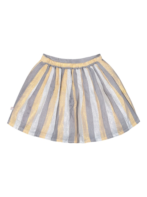 

Budding Bees Girls Yellow & White Striped A-Line Skirt