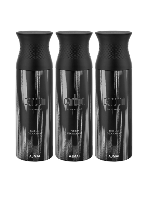 

Ajmal Unisex Set of 3 Deodorant, Black