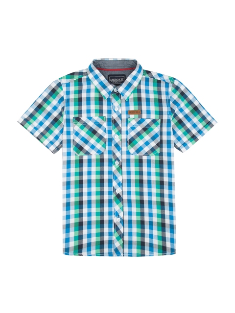 

Cherokee Boys Multicoloured Checked Casual Shirt, Multi