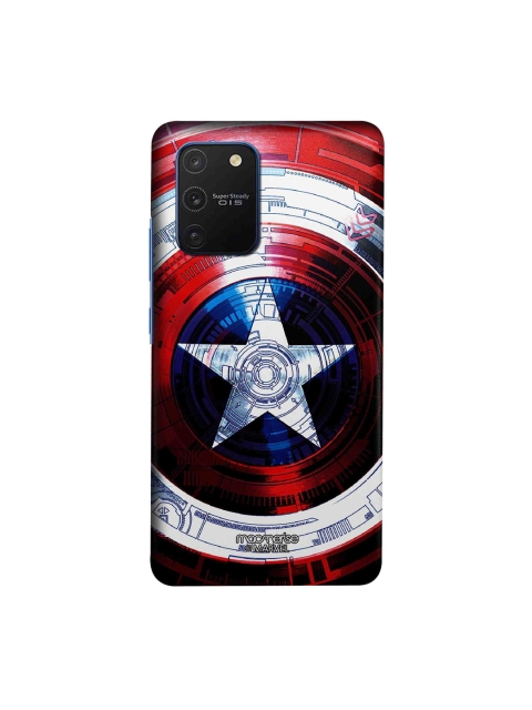 

macmerise Red & Blue Marvel Comics Captains Shield Decoded Samsung Galaxy S10 Lite Back Case