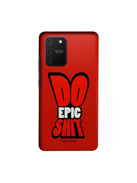 

macmerise Red & White Do Epic Shit Samsung Galaxy S10 Lite Back Cover