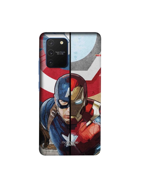 

macmerise Blue & Red Marvel Comics Man Vs Machine Samsung Galaxy S10 Lite Back Case