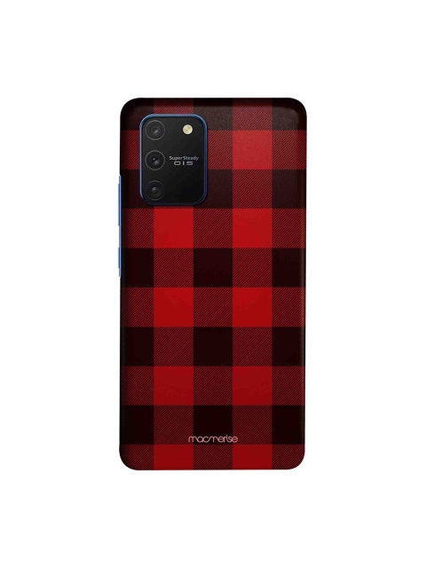 

macmerise Red & Black Checkmate Samsung Galaxy S10 Lite Back Case