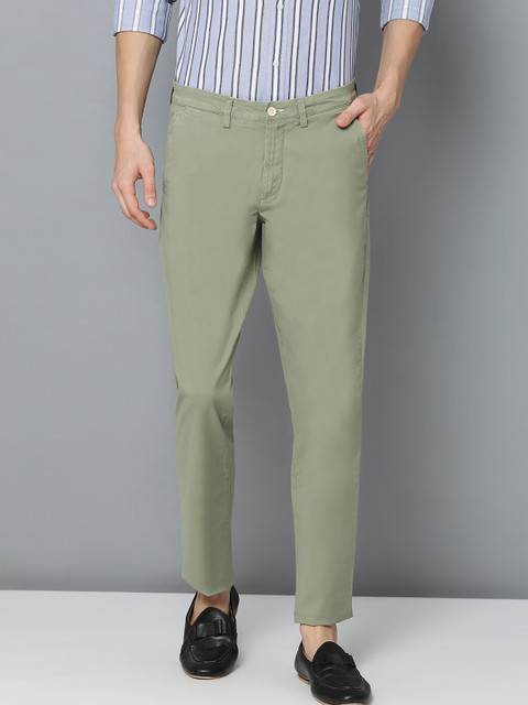 

GANT Men Green Regular Fit Solid Chinos