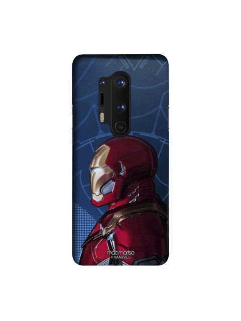 

macmerise Blue & Red Marvel Comics Iron Man Side Armor OnePlus 8 Pro Back Case