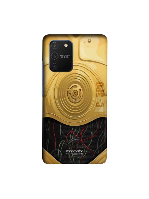 

macmerise Brown & Black Star Wars Attire C3PO Samsung Galaxy S10 Lite Back Case, Multi
