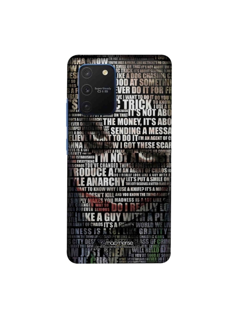 macmerise Black & White Joker Quotes Samsung Galaxy S10 Lite Back Case