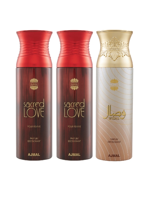 

Ajmal Women Pack of 3 Deodorants, Multi