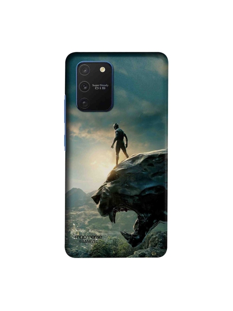 

macmerise Grey & Green Marvel Comics Panther Glorified Samsung Galaxy S10 Lite Back Case