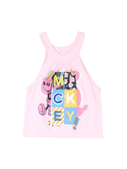

Colt Girls Pink Printed Pure Cotton Top