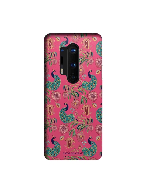 

macmerise Pink & Green Payal Singhal Anaar & Mor OnePlus 8 Pro Back Case