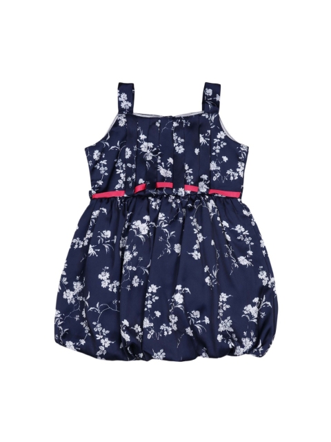 

Doodle Girls Navy Blue Printed Balloon Dress