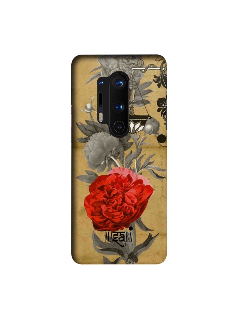 

macmerise Brown & Grey Masaba Floral Scale OnePlus 8 Pro Back Case
