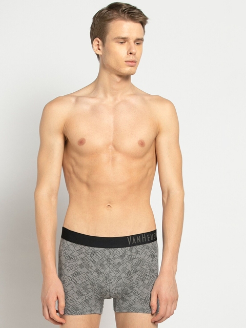 

Van Heusen Men Grey Printed Trunks IHETR1CPT110047