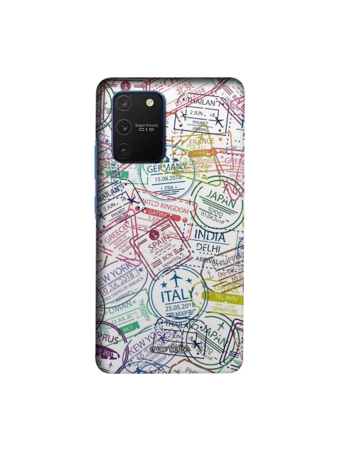 

macmerise Multicoloured Immigration Stamps Classic Samsung Galaxy S10 Lite Back Case, Multi