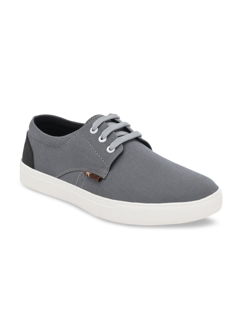 

REFOAM Men Grey Solid Sneakers