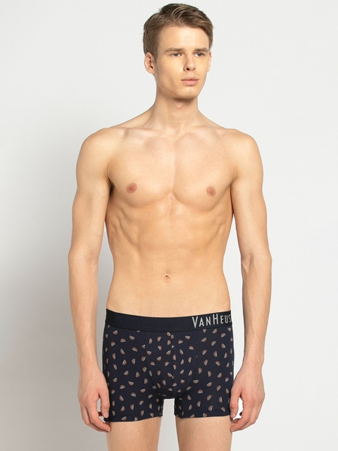 

Van Heusen Men Blue Printed Trunks IHETR1CPT310047