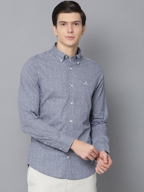 

GANT Men Blue & White Regular Fit Floral Printed Casual Shirt