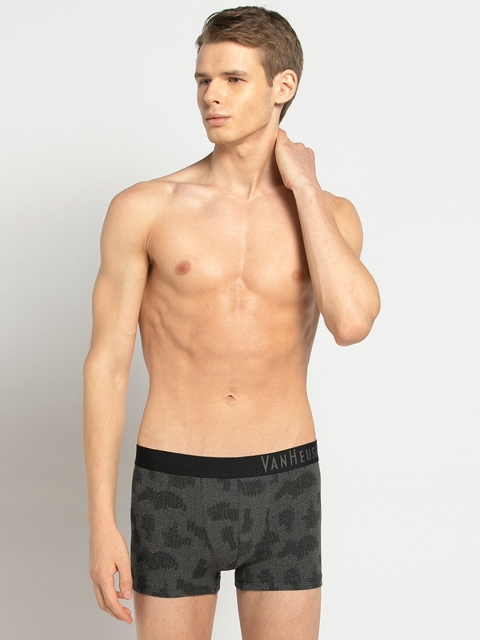 

Van Heusen Men Grey Printed Trunks IHETR1CPT210047