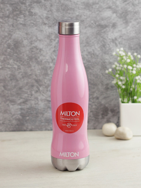 

Milton Pink & Grey Solid Thermosteel Duke Water Bottle 600 ml