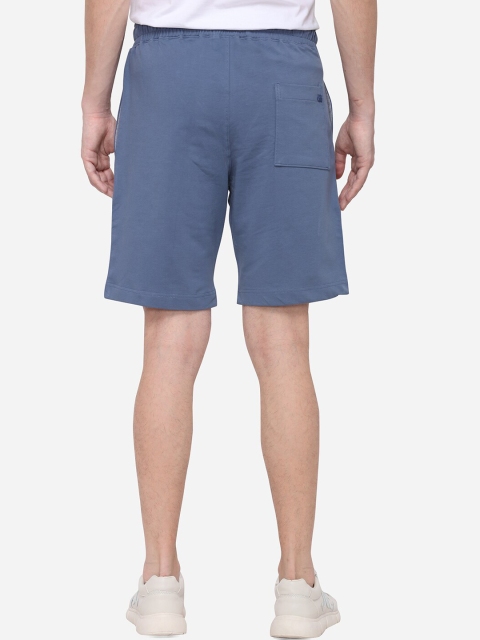 

JADE BLUE Men Turquoise Blue Solid Regular Fit Regular Shorts