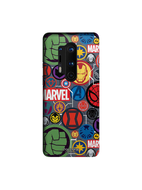 

macmerise Multicoloured Marvel Comics Iconic Mashup OnePlus 8 Pro Back Case, Multi