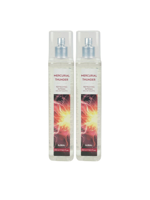 

Ajmal Unisex Set of 2 Mercurial Thunder EDT - 250 ml, Brown