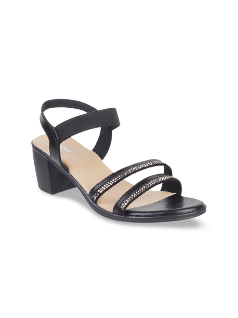 

WALKWAY Women Black Solid Block Heels