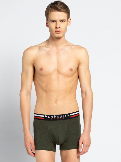 

Van Heusen Men Green Solid Trunks IHETR1VSOM70006