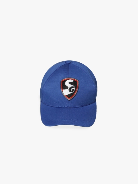 

SG Unisex Blue & Black Embroidered Premium Cotton Baseball Cap