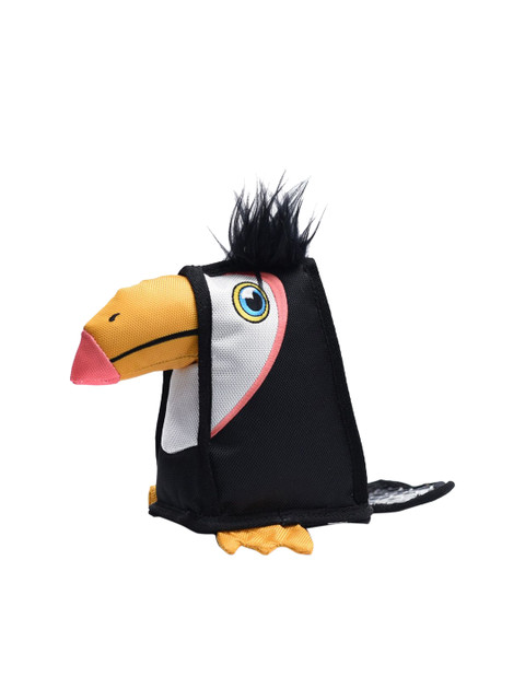 

Heads Up For Tails Black Toughies Toucan Dog Toy