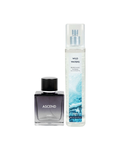 

Ajmal Set of 2 Ascend EDP & Wild Waters EDT 350 ml, Multi