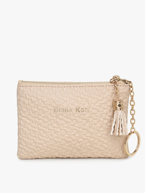 

Diana Korr Women Beige Self Design Money Clip