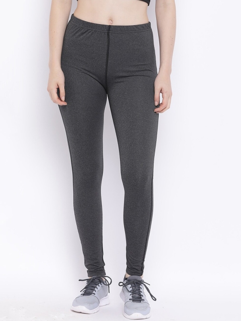 

Chkokko Women Grey Solid Gym Tights